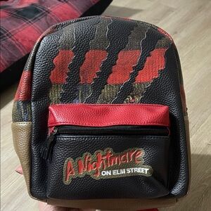 A Nightmare on Elm Street Black & Red Mini Backpack